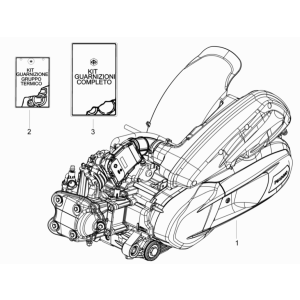 Kompletter Motor Piaggio MP3 350 Maxi Sports E4 ABS 2018-2020 (EMEA)