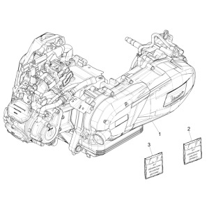 Kompletter Motor: Vespa GTS 125 4T E5 ABS 2021 (EMEA)