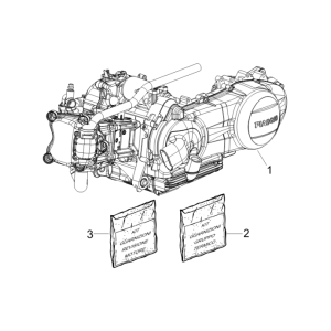Motor komplett Vespa GTS 250 dh 2005-2016 (ohne ABS)