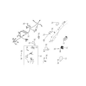 Kontakt Kabelbaum Kymco Super 8 4-Takt (2007-2009) orange