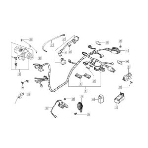 socket-lum-cdi Kymco Sento 4-Takt Feder Weiß