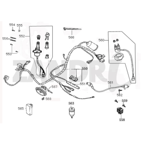 Kontakt Lock Eagle Wing Napoli silberner Kabelbaum