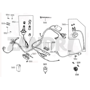 Kabelbaum Zündschloss BTC Riva Sport orange