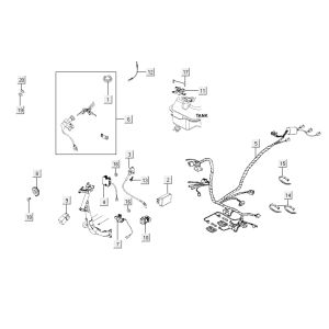 Kabelsatz Zündschloss Kymco Agility RS 4-Takt weiß 11