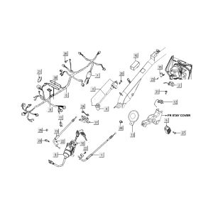 Kabelbaum Zündschloss Kymco People S 4-Takt Dunkelgrau