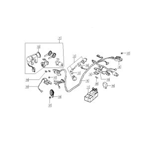 Zündschloss - elektra Kymco People 2-Takt dunkelgrau