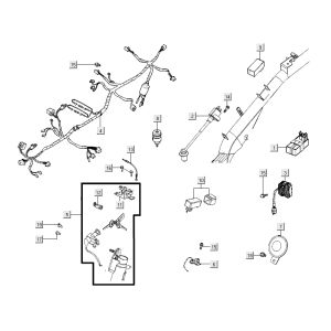 Zündschloss - elektra Kymco Super 8 Street 4-Takt rot