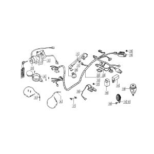 Zündschloss - Kabelbaum Kymco Filly 4-Takt silber