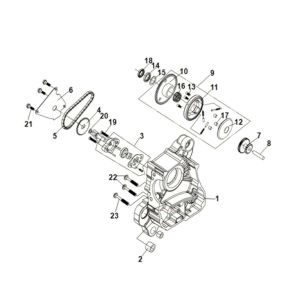 R crank case-oil pump assy Sym Symphony ST 125i LC E5