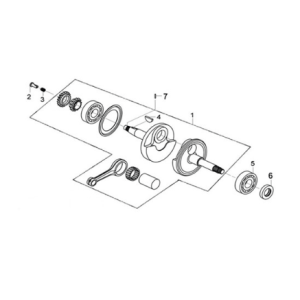 Crank shaft Sym Joymax Z 125 E4
