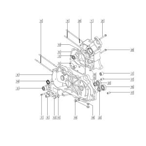 Crankcase Kymco Filly 50 E5+