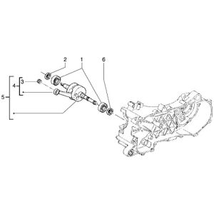 Kurbelwelle Piaggio Liberty 2-Takt bis 2005