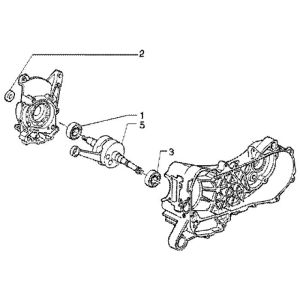 Kurbelwelle Piaggio Liberty 4-Takt bis 2005