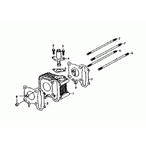 ZYLINDER-/KOPFDICHTUNG/FUSSDICHTUNG Sym Orbit III Schwarz
