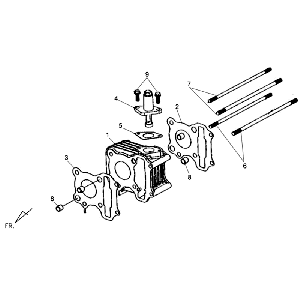 Zylinderkopfdichtung Sym Allo (WH871) champagner
