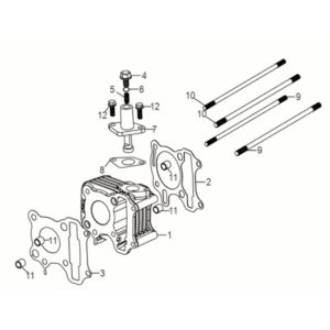 Zylinder Sym Jet 14 50I E5