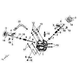 Zylinderkopf Kpl Sym Symphony SR (BK5560) schwarz