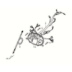 Armaturenbrett/ Zählerkabel/ Kabelbaum Sym Fiddle II 125S