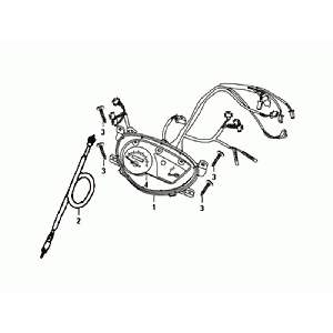 HALTERUNG/KABELKABEL/KABELBAUM Sym Orbit II Euro 4 Mattgrau