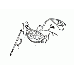 ARMATUREN BRETT/TELER KABEL/KABELBAUM Sym Orbit III Schwarz