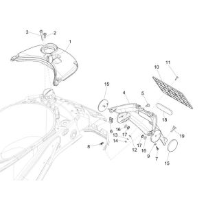 Kotflügel hinten Vespa Primavera 4-Takt 3-Ventil (Euro4-Einspritzung iget)