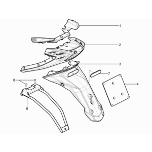 Piaggio Typhoon 50 2-Takt Euro 3 2011 Hinterradschutzblech