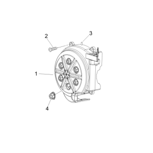 Magnetische Schwungradabdeckung - Ölfilter Piaggio Zip 50 SP 2006-2013