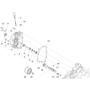 Magnetische Lichtmachinenabdeckung Piaggio MP3 300LT Sport 2009-2014