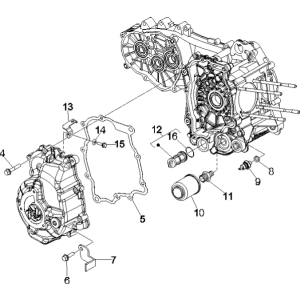 Magnetische Schwungradabdeckung Vespa GTS 250 ie 2005-2016 (ohne ABS)