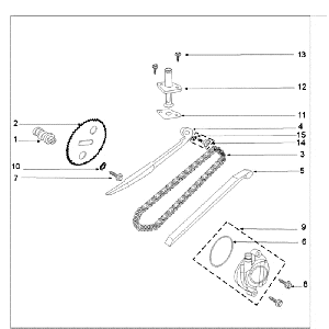 Verteilung Peugeot Speedfight 3 4-Takt Blau
