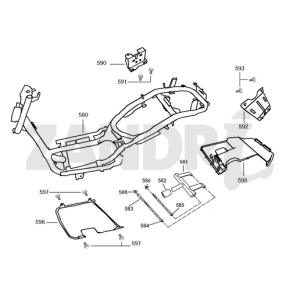Verschiedene Teile Adlerflügel Napoli Silber