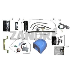 Verschiedene Teile BTC Grande Retro GT1 blaue Creme metallisch