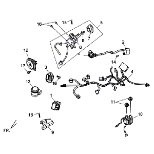 Kabelbaum Sym Jet 4 (R086) rot