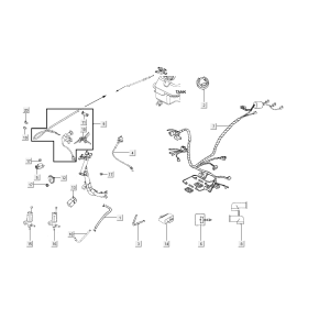 Kabelbaum kymco agility FR 12' 4-Takt euro4 weiß