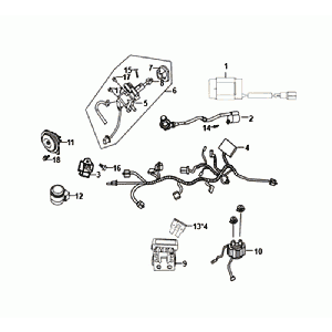 Sym Orbit III Kabelbaum, schwarz
