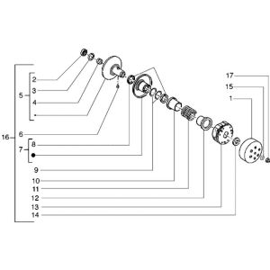 Riemenscheibe Piaggio Liberty 2-Takt bis 2005