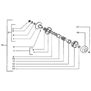 Riemenscheibe Piaggio Liberty 4-Takt bis 2005