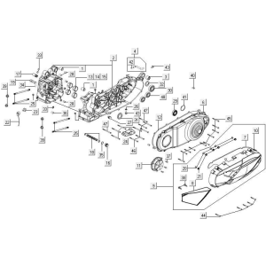 Kurbelgehäuseteile Kymco New Downtown 350I ABS