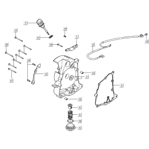 Kurbelgehäuse rechts Kymco Agility 16+ 4T 150I E4