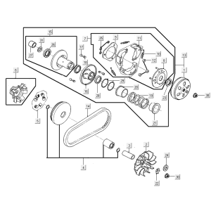 Variomatik Kupplung Kymco New Like 150I E4