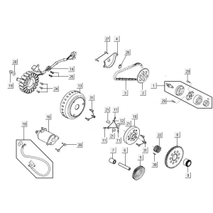 Anlasserölpumpe Kymco New Downtown 125I ABS