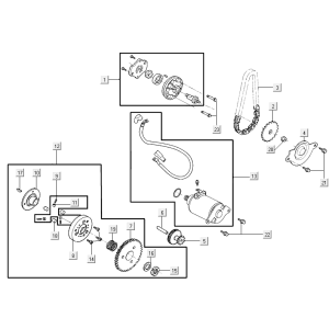 Anlasserölpumpe Kymco Agility 16+ 4T 150I E4