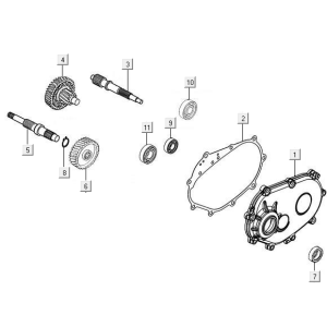 Getriebe Kymco New Downtown 125I ABS