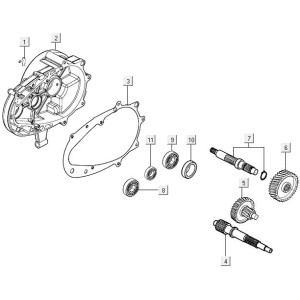Endgetriebe Kymco Agility 16+ 4T 150I E4