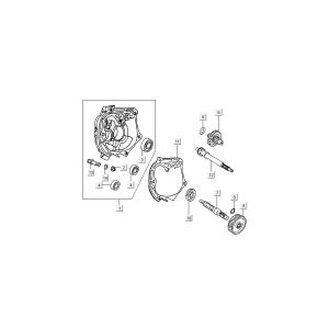 Endgetriebe - Carter Kymco B&W LC 2-Takt Silber