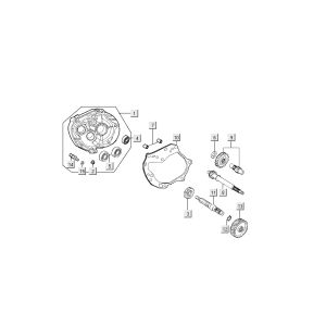 Endgetriebe - Carter Kymco Filly 4-Takt Silber