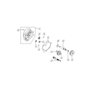 Endgetriebe Kymco Like 4-Takt Tecno Silber wie T T 2015