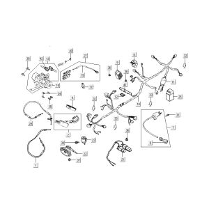 Elektra - Zündschloss Kymco New Dink 4-Takt weiß
