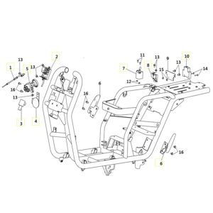 Elektra + Fußrasten - Goccia GEV2000