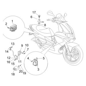Gilera Runner 200cc VXR 4-Takt elektrische Steuergeräte 2006